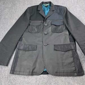 Desigual Men's‎ Jacket XL Blazer Sport Coat Modern Patchwork Lined Statement 54